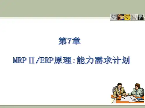 ERP原理与应用第3版  第7章-MRPⅡERP原理能力需求计划