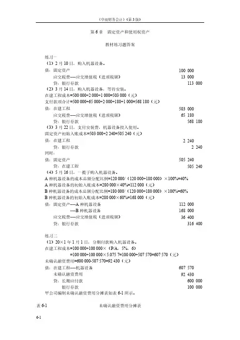 31-第6章固定资产和使用权资产练习题答案[8页]