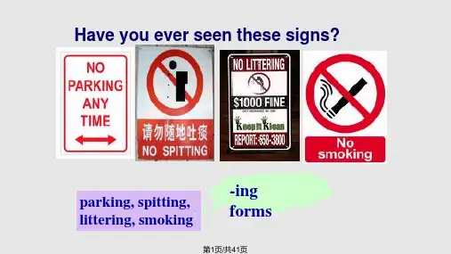 高中英语语法——动词ing形式的用法PPT课件