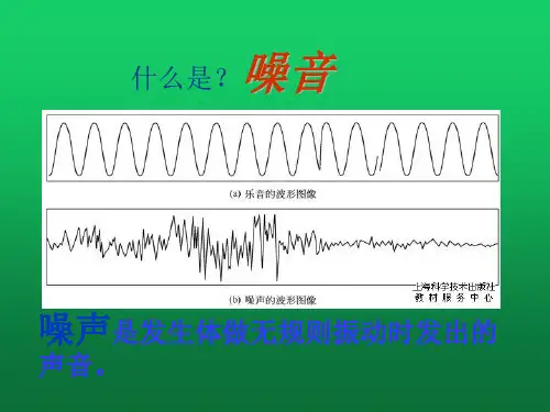 四年级科学上册 第24课《生活中的噪音》教学课件