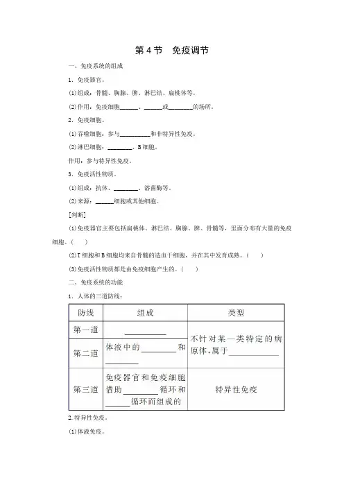 课时作业7：2.4 免疫调节