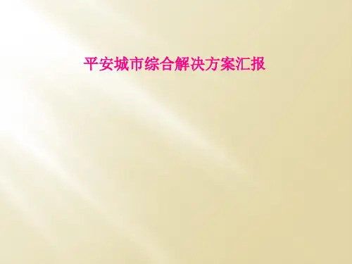 平安城市综合解决方案汇报