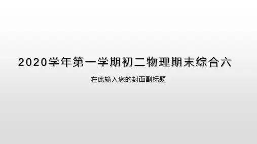 初中物理人教版八年级上学期期末综合六ppt