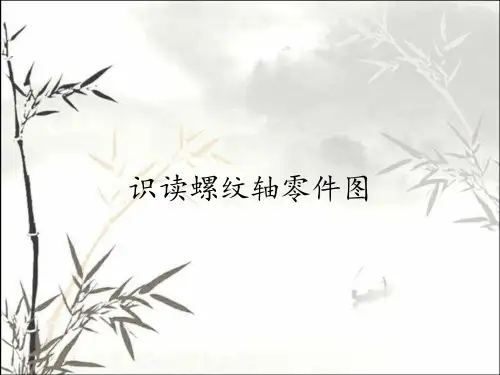 识读螺纹轴零件图