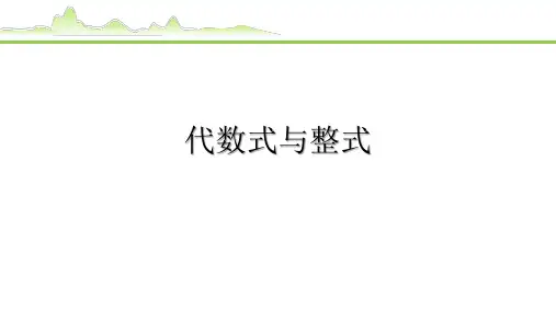 2023中考数学复习：代数式与整式
