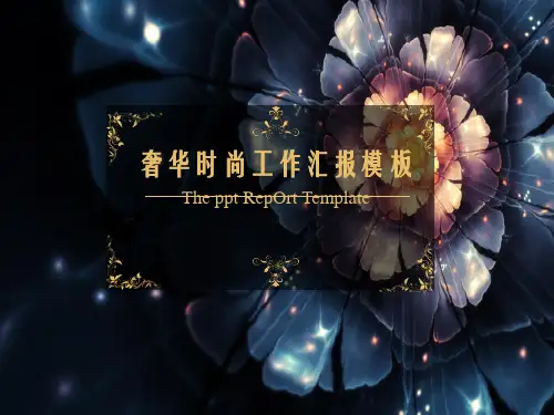 49黑金系列PPT之黑金商务简约模板