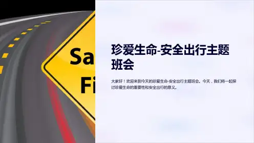 珍爱生命-安全出行主题班会