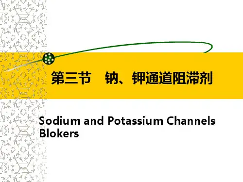 药理学g04-3第三节  钠、钾通道阻滞剂