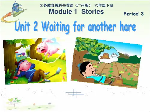 六年级英语公开课- Unit 2 Waiting for another hare Period 3