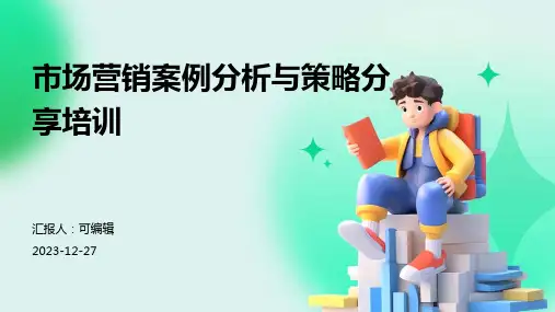 市场营销案例分析与策略分享培训ppt (2)