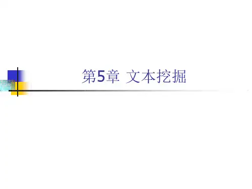  (完整版)第5章-文本挖掘PPT课件