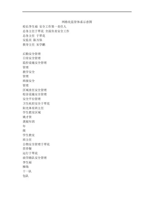 网格化监管体系示意图