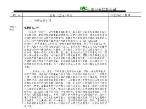 《团队建设》(教师手册)