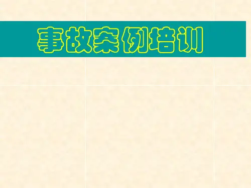 火电厂变电站事故案例培训