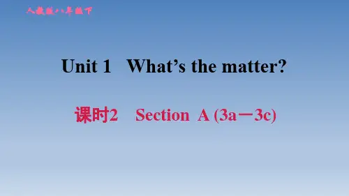 2020春人教版八年级英语下册 Unit 1 点拨习题 课时2 Section A (3a-3c)(002)