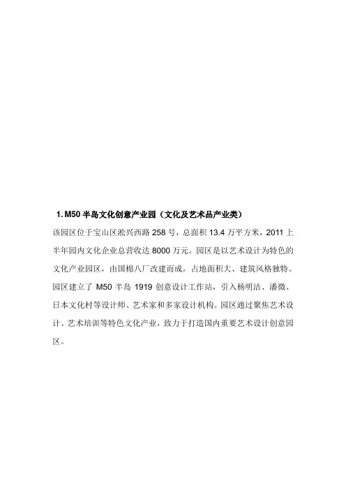 上海文化创意产业园区