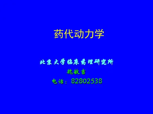 药代动力学