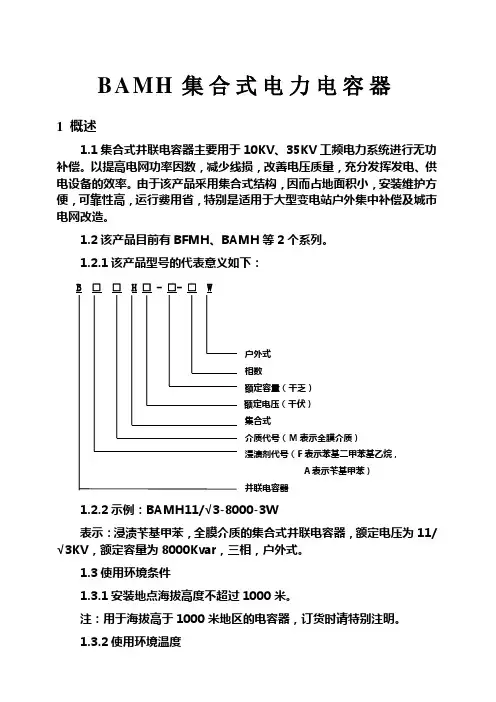集合式电力电容器