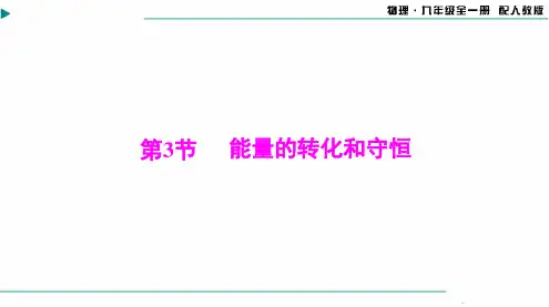 2024-2025学年初中物理九年级全一册第十四章第3节能量的转化和守恒[配套课件]