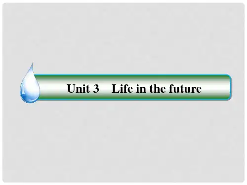 高中英语 Unit3 Life in the future课件3 新人教版必修5