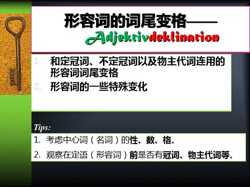 德语形容词变格