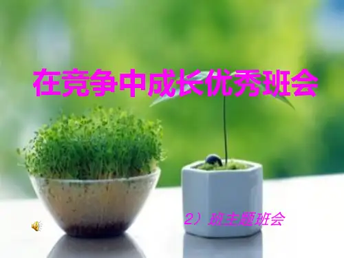 在竞争中成长优秀班会 ppt课件