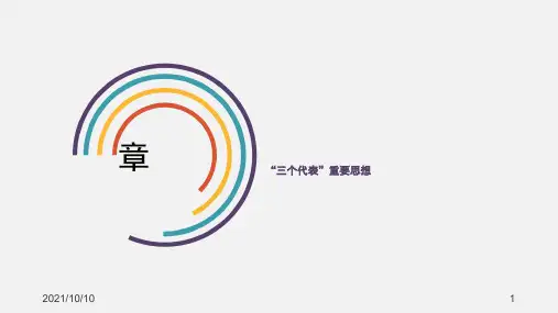 2018年版第六章三个代表重要思想