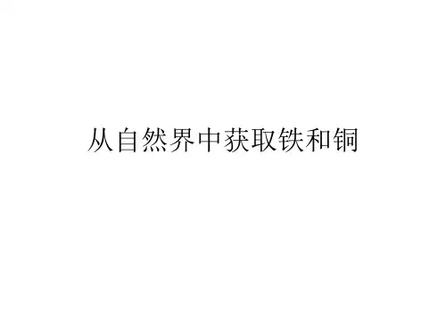 从自然界中获取铁、铜
