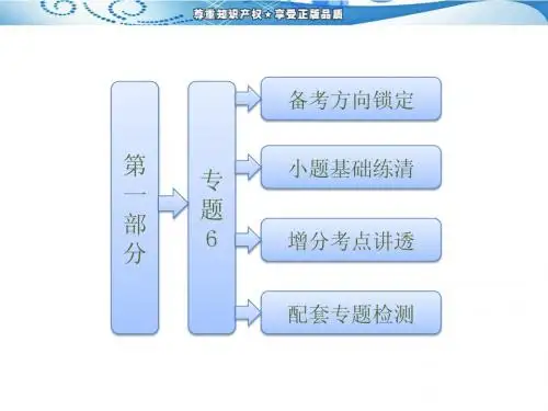 2013高考数学(江苏专版)二轮专题课件：第一部分 专题6 三角函数的图象与性质