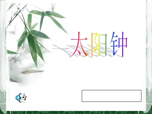 五年级科学上册《太阳钟2》课件