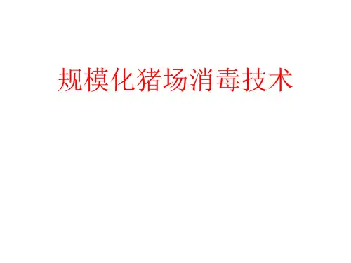 规模化猪场消毒技术精品PPT课件
