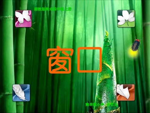 (优选)四年级美术上册窗口 PPT精品课件3湘教版