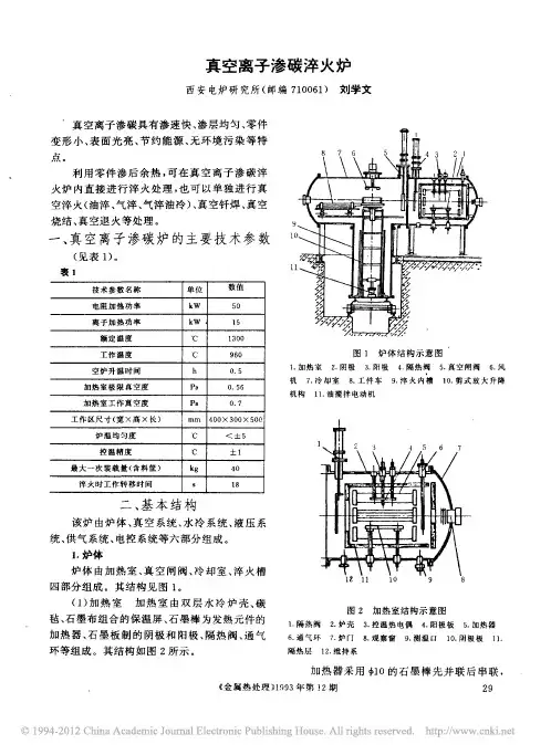 真空离子渗碳淬火炉