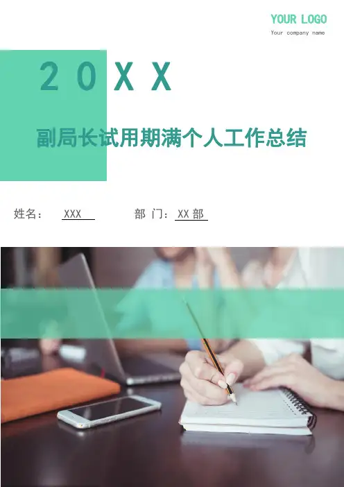 副局长试用期满个人工作总结(多篇)