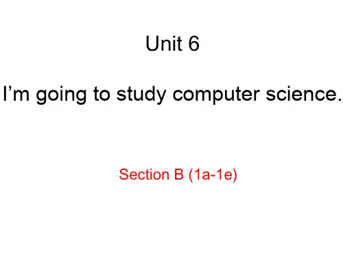 _Unit 6 Section B1a--1e课件   人教版英语八年级上册