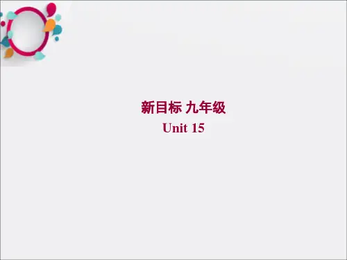 九年级英语全册《Unit 15 We’re trying to save the manatees!