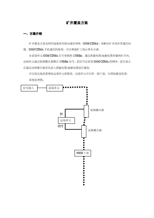 无线覆盖方案(矿井)