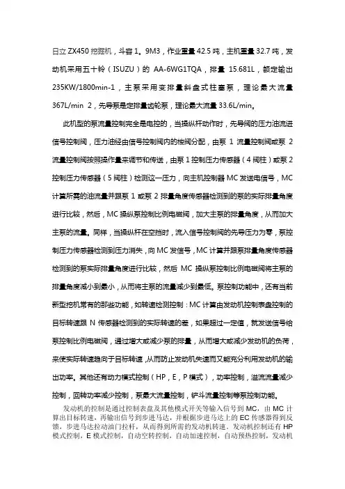 日立ZX450常见故障