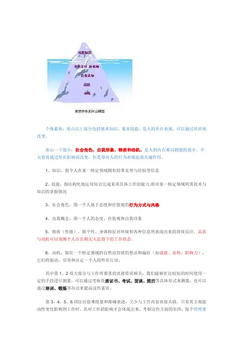 我的冰山模型