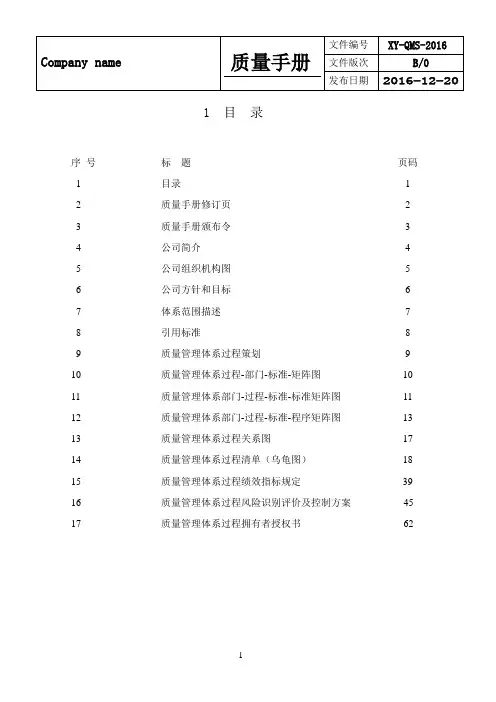IATF16949质量手册.doc