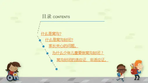 窝沟封闭PPT医学课件