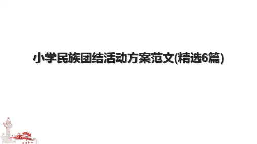 小学民族团结活动方案范文(精选6篇)