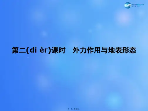 高中地理 第2章 第2节 第2课时 外力作用与地表形态课件 湘教版必修1