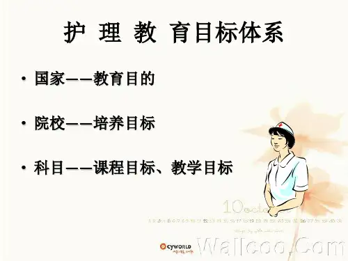 护理教育的目标体系课件