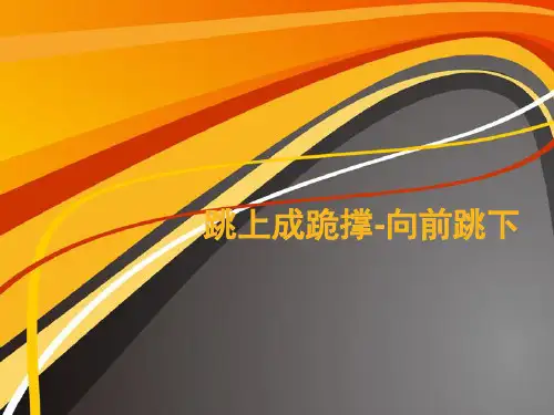 跳上成跪撑----向前跳下