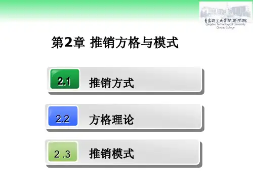 第二章推销方式 与推销方格理论