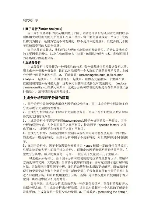 数学建模各种分析方法