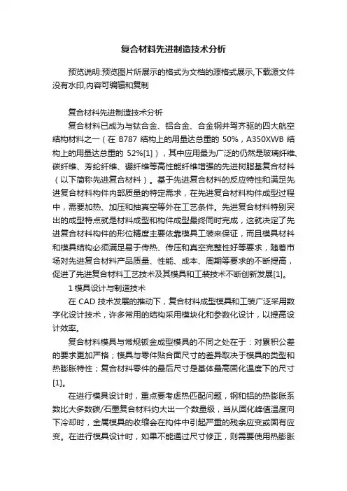 复合材料先进制造技术分析