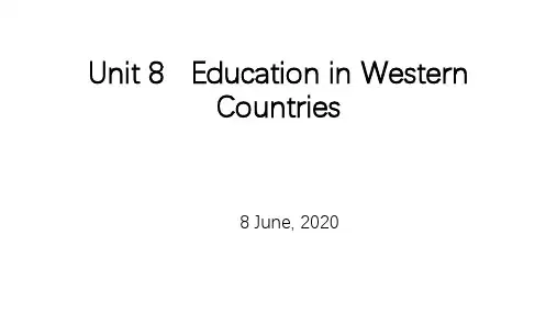 新发展大学英语听力教程4 (全新修订版)Unit 8   Education in Western Countries 