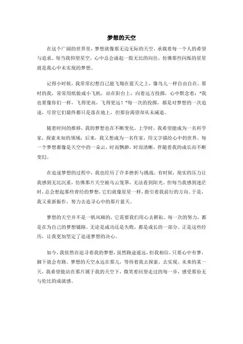 梦想的天空 2